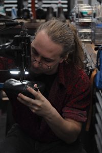 Shoe repair work being carried out at Mr Fixit in Springett’s Arcade Bowral.